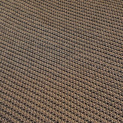 Strak schaduwdoek HPDE 292 x 292 cm, incl. bevestigingsmaterialen, bruin. T.b.v. Pergola 300 x 300 cm.