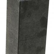 Betonpoer L, 18 x 18 x 50 cm, recht, schroefdraad M20, antraciet.