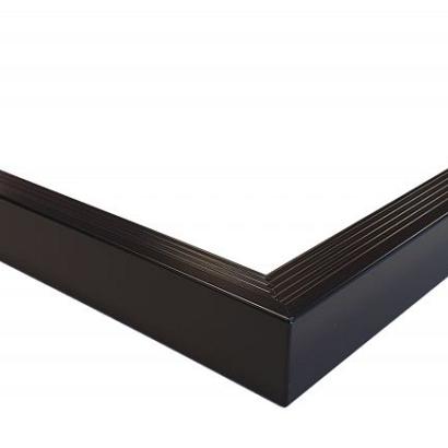 Aluminium daktrim buitenhoek, 4,5 x 4,5 x 40 cm, zwart RAL 9005.