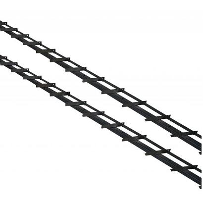 DHZ zwart shutter framewerk, 2 stuks 165 cm tbv 14 planken