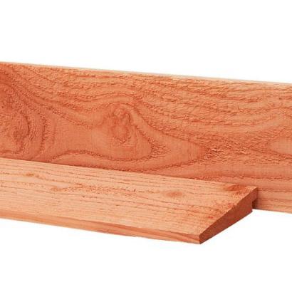 Douglas Zweeds rabat 1 zijde geschaafd, 1 zijde fijnbezaagd 1,1-2,7 x 19,5 x 400 cm, onbehandeld.