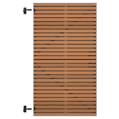 Thermovision Ayous geschaafd latten deur op verstelbaar frame, horizontaal, 178 X 99 cm.