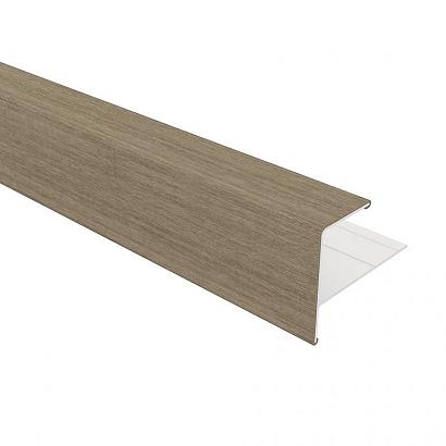 NewTechWood aluminium co-extrusie eindprofiel tbv Castellation PRO, 5 x 5 x 300 cm, Antique