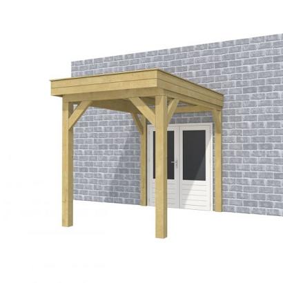 Buitenverblijf aan huis Premium I, vuren, basismodel L/A, 207x299 cm, groen geïmpregneerd.