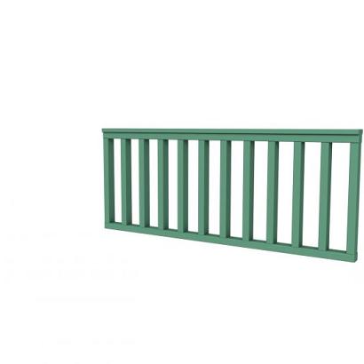 Hekwerk recht vuren type A, 178,5 x 73 cm, jungle groen gespoten.