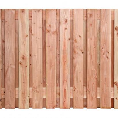 Douglas geschaafd plankenscherm 21-planks 16 mm, 180 x 130 cm tbv betonsysteem, onbehandeld