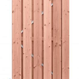 Douglas geschaafde plankendeur op verstelbaar stalen frame, 16 mm, 100 x 195 cm, onbehandeld.