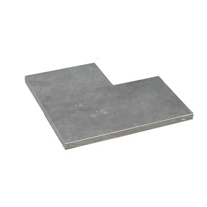 Blue Stone strook gezoet 20 cm breed hoekstuk 50/20x3 cm.