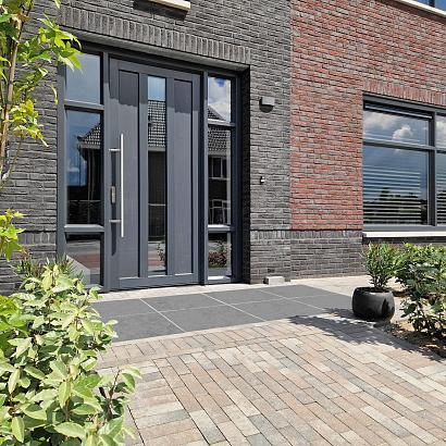 SolidSquare 60x60x3 cm puzzolato nero