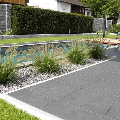 SolidSquare keramisch 60x60x3 cm puzzolato nero