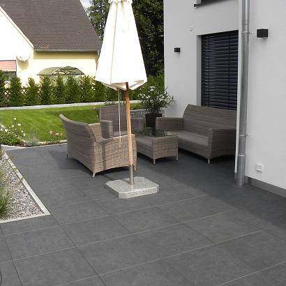 SolidSquare keramisch 60x60x3 cm puzzolato nero
