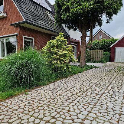 Keigrassteen 45x45x10 cm grijs