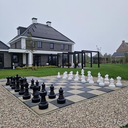 Tegel 50x50x4 cm antraciet komo