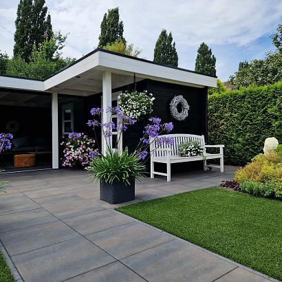 Design square 60x60x4 cm dark sepia