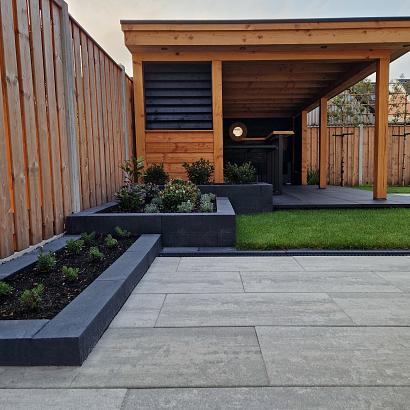 Patio square 40x80x5 cm concrete