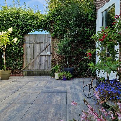 H2O comfort square 60x60x4 cm metallica corten