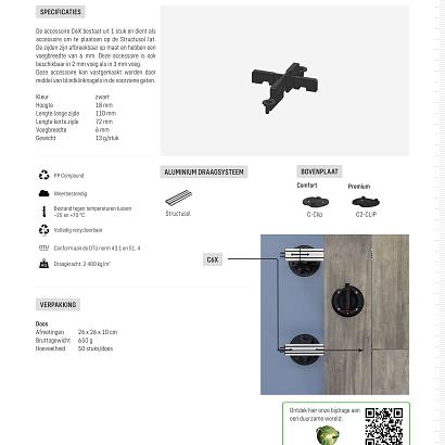 Structusol voegstuk C6X kruis voeg 6 mm