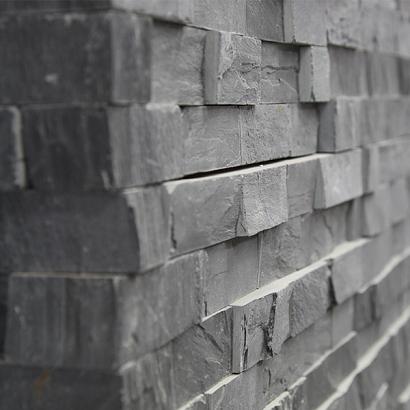 Supreme Slate steenstrip eind/hoekstuk 45/15x15x1-2,5 cm.