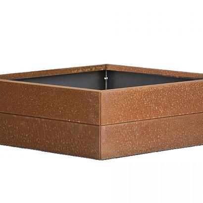 Bloembak - CORTEN 120x120x28 cm