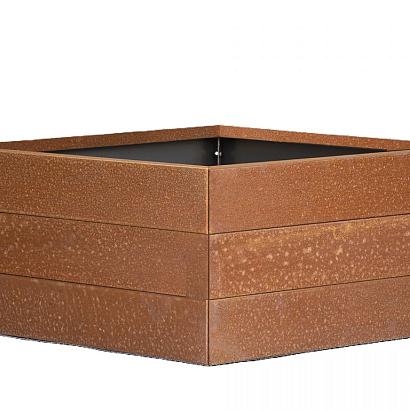 Bloembak - CORTEN 300x300x42 cm