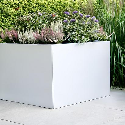 Plantenbak Vlak Wit 180x120x60 cm