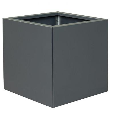 Bloembak vlak - ANTRACIET 60x60x60 cm