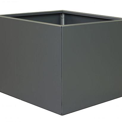 Bloembak vlak - ANTRACIET 90x90x60 cm
