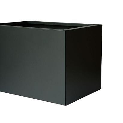 Plantenbak Vlak Grafietzwart 90x90x60 cm