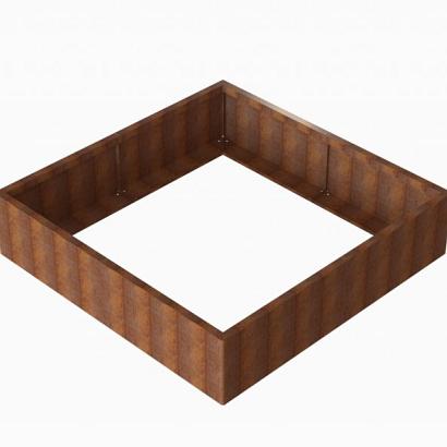 Plantenbak Module+ Corten 180x180x42 cm
