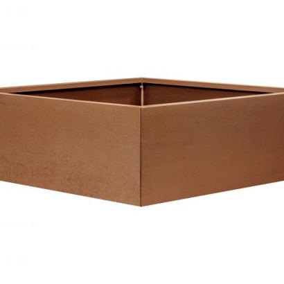 Bloembak vlak - CORTEN 150x150x40