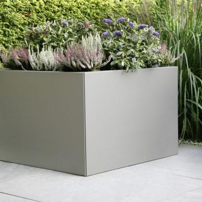 Plantenbak Vlak Taupe 150x150x40 cm