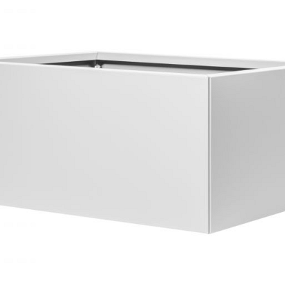 Plantenbak Vlak Wit 90x60x40 cm