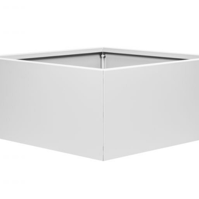 Bloembak vlak-  WIT 90x90x40