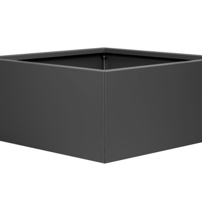 Bloembak vlak - ANTRACIET 90x90x60 cm