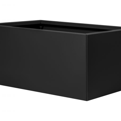 Plantenbak Vlak Grafietzwart 90x60x40 cm