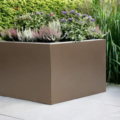 Bloembak vlak - SUPRA BRUIN 30X30X40