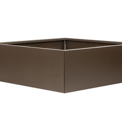 Plantenbak Vlak Supra Bruin 120x120x60 cm