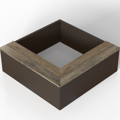 Zitbank | L-Vorm | Magnolia | 150x150x41 cm