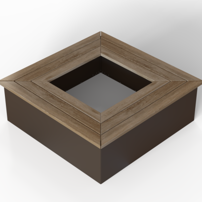 Zitbank | Vierkant | Magnolia | 120x120x41 cm