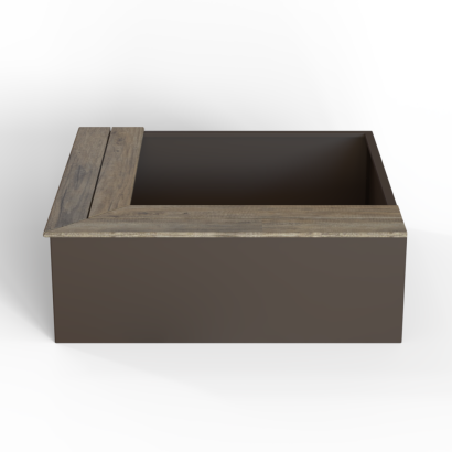 Zitbank | L-Vorm | Magnolia | 120x120x41 cm