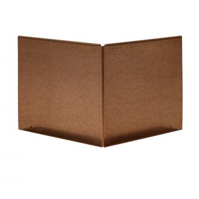 Uitwendige hoek | Kantopsluiting Single/Flex | Corten | 10 cm