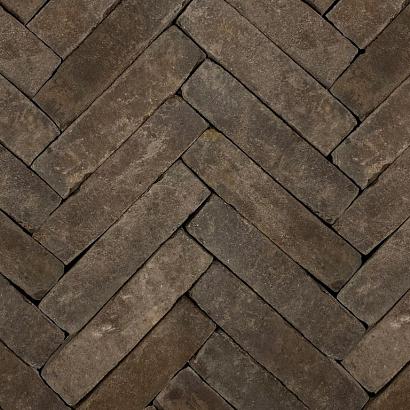 Hollandse Streken | Fries | Zwart/Bruin | Getrommeld | 5x20x6 cm