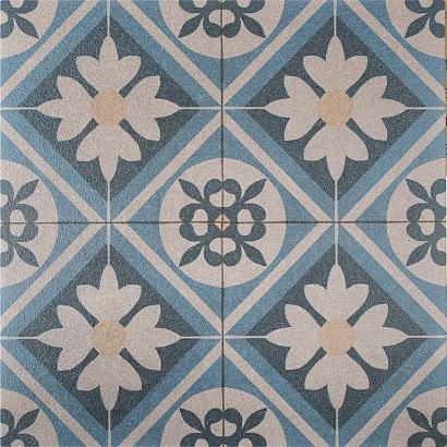 Tegel | Designo | Mosaic Blue | Blauw | Gecoat | 60x60x3 cm