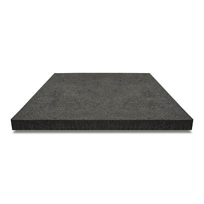 ArtiStone tegel zonder facet, gewapend 80x80x5 Carbon
