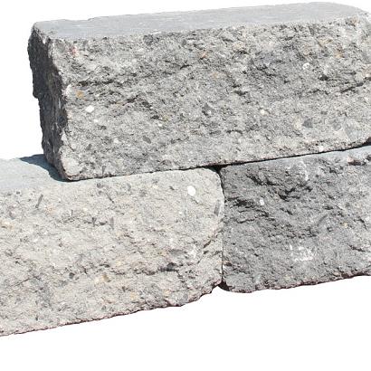 Cliff Walling | Grijs/Zwart | Getrommeld | 30x12x12 cm