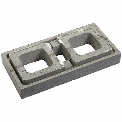 Globe | L muurelement | Grijs | 60x30x9 cm