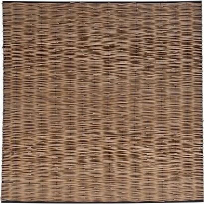 Natuurlijke schutting | Privat wilgenteenscherm ijzer frame | Donker Bruin | 180x180 cm