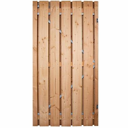 Deur met stalen frame | Douglas | Blank | Onbehandeld | 100x195 cm