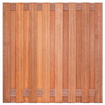 Scherm | Hardhout | Victor 17 planks | RVS Geschroefd  | 180x180 cm