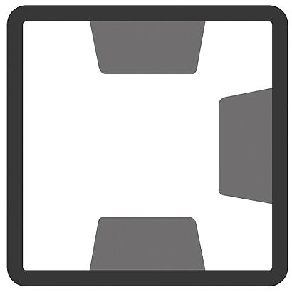 Betolux | Betonpaal T-paal | Antraciet gecoat | 280x10x10 cm